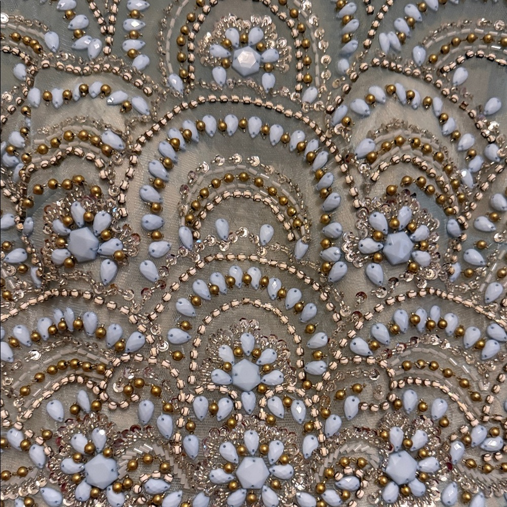 Embellished Beaded Fabric